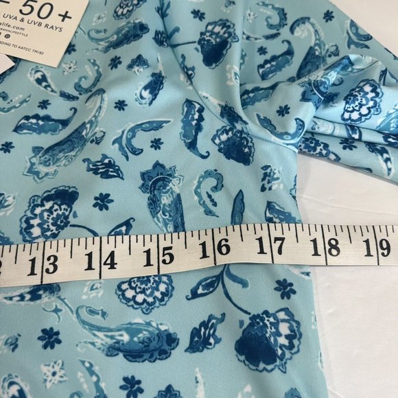 Cabana Life Blue Paisley Tunic Dress UPF50 Swim Cover Up Size Medium - Picture 5 of 8